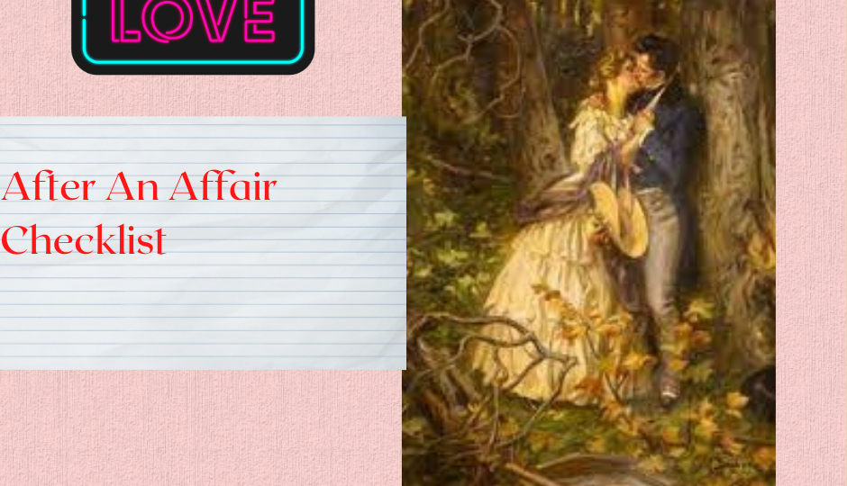 After An Affair Checklist