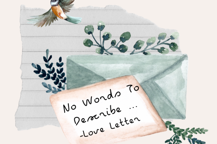 No Words To Describe love letter missing you