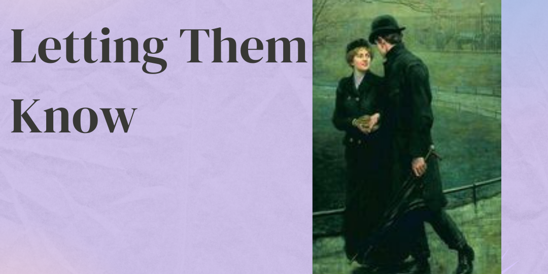 letting them know telling your friend you fancy them