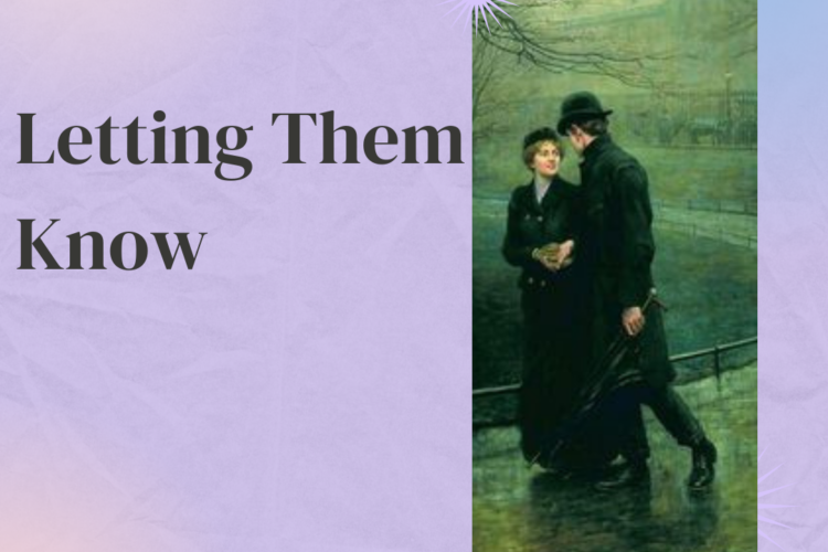 letting them know telling your friend you fancy them