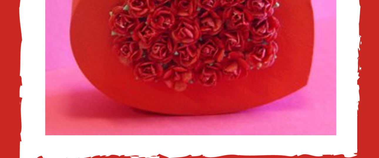 rose covered heart gift box craft project