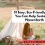 51 eco friendy ways tosave planet earth