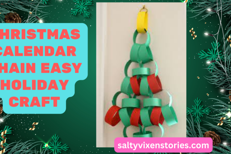 christmas calendar chain easy holiday craft