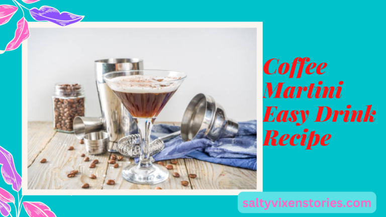 Coffee Martini Easy Drink Recipe