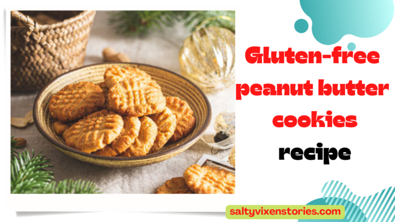 Gluten-free flourless peanut butter cookies recipe