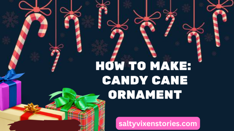 How to make: Candy Cane Ornament Easy Craft