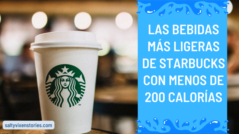 Las bebidas más ligeras de Starbucks con menos de 200 calorías