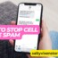 How to Stop Cell Phone Spam trick