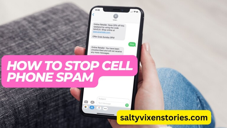 How to Stop Cell Phone Spam – The magic trick