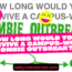 how long would you surivive a zombie outbreak humor