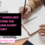 10 simple guidelines to writing a story