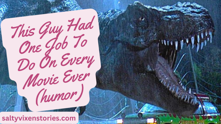 This Guy Had One Job To Do On Every Movie Ever (humor)