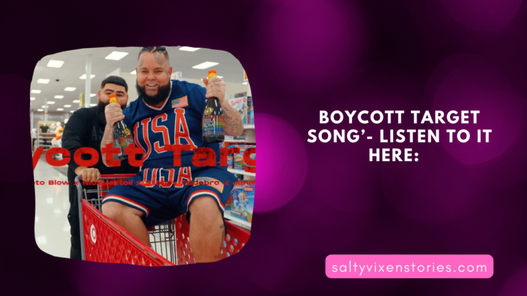 Boycott Target Song’- listen to it here: