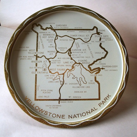 yellowstone vintage metal souvenir