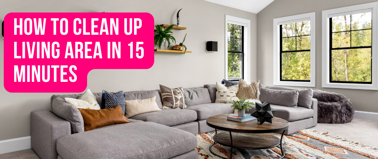 How To Clean Up Living Area In 15 Minutes