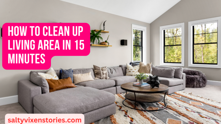 How To Clean Up Living Area In 15 Minutes