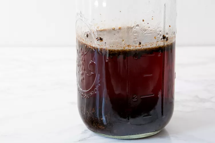 cold brew coffee plastic wrap