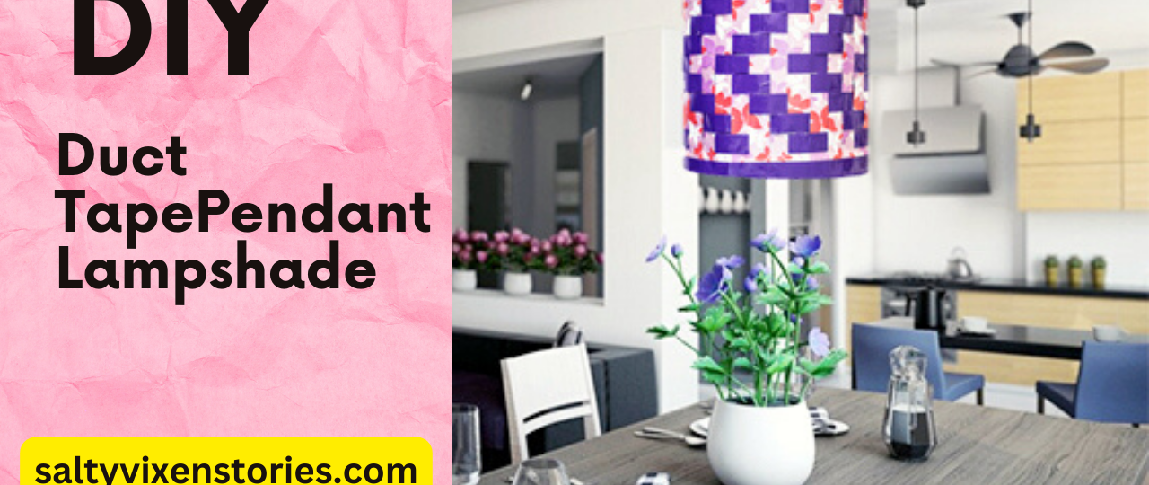 DIY Duct Tape Pendant Lampshade