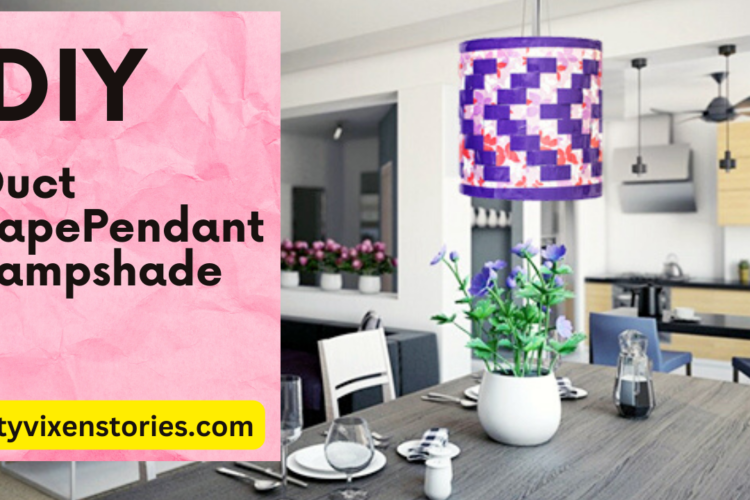 DIY Duct Tape Pendant Lampshade