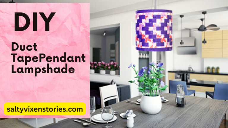 DIY- Duct Tape Pendant Lampshade