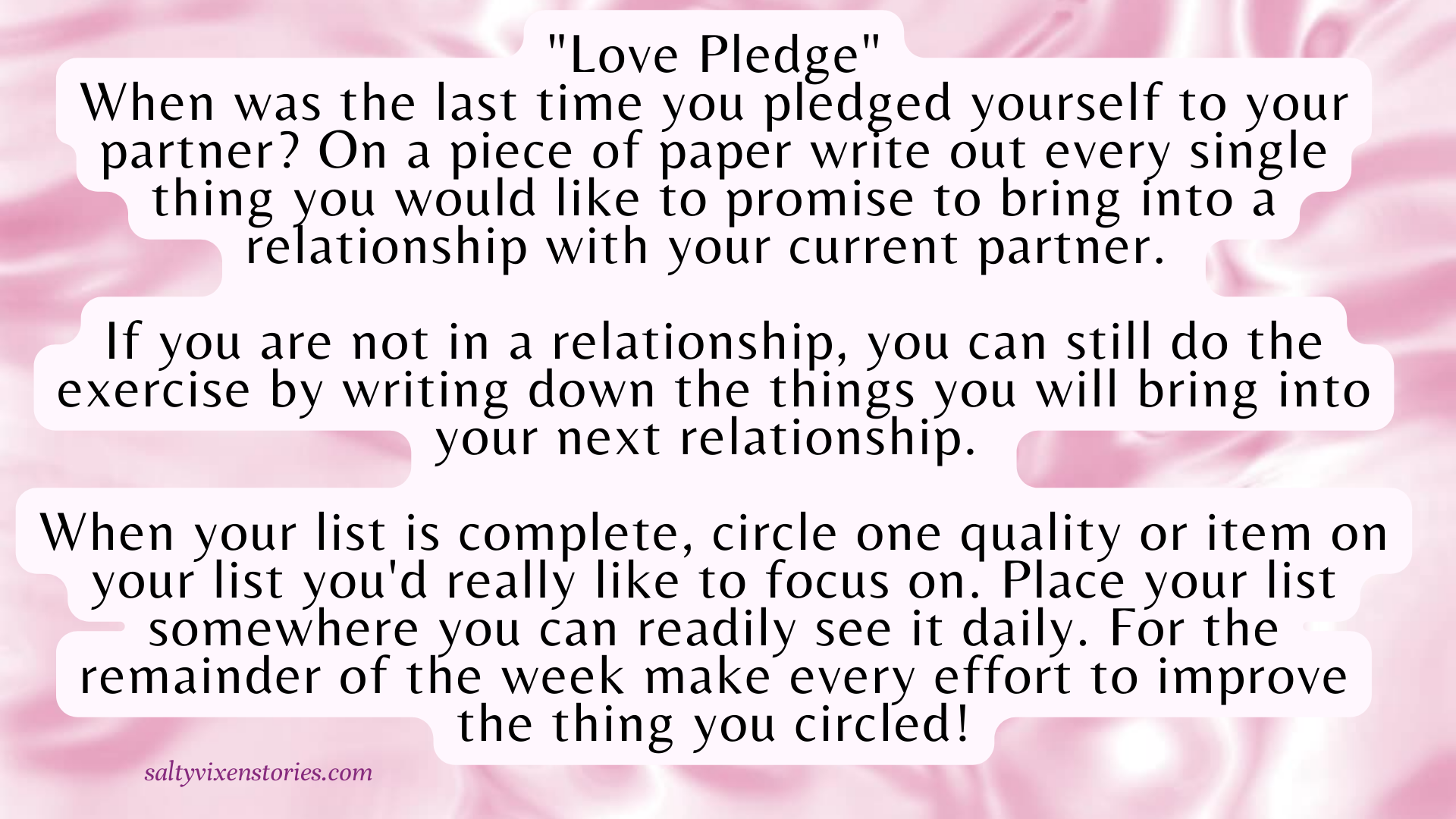 love pledge quote