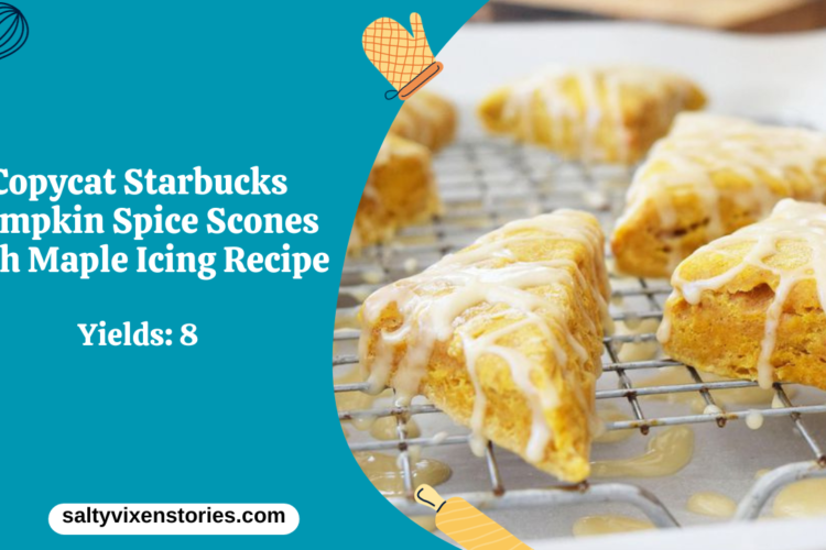 Copycat Starbucks Pumpkin Spice Scones with Maple Icing Recipe