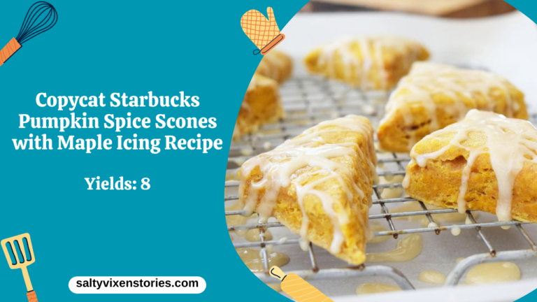 Copycat Starbucks Pumpkin Spice Scones with Maple Icing Recipe