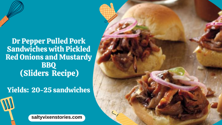 Dr Pepper Pulled Pork Sandwiches with Pickled Red Onions and Mustardy BBQ