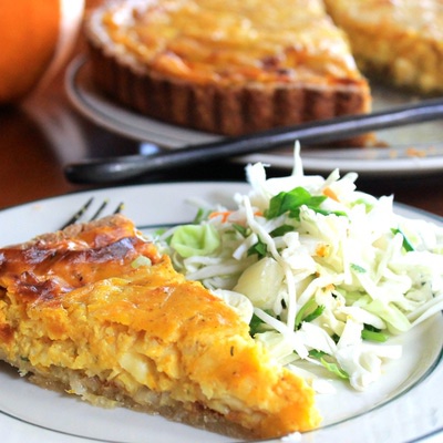 Gluten Free Gouda Pumpkin Tart recipe 1