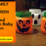 Halloween Easy Craft Ghost and Pumpkin Jars