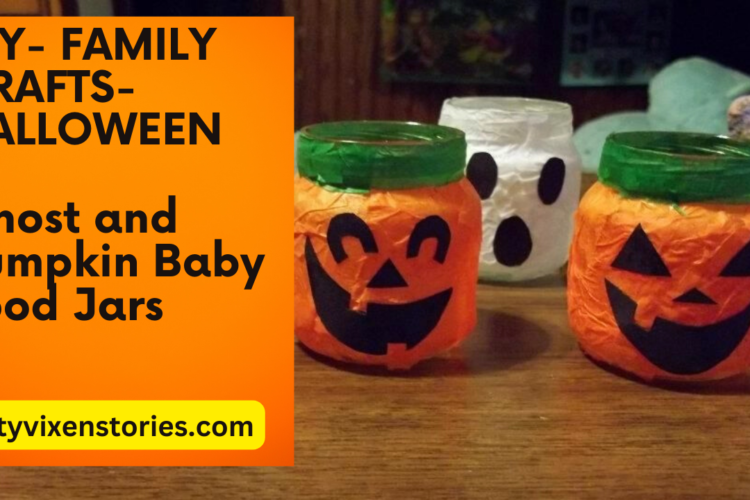Halloween Easy Craft Ghost and Pumpkin Jars