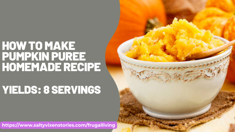 How to Make Pumpkin Puree Homemade Recipe