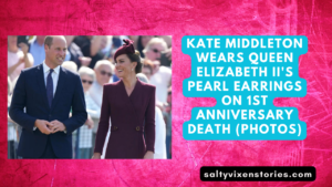 Kate Middleton wears Queen Elizabeth II’s pearl earrings on 1st anniversary death (photo)