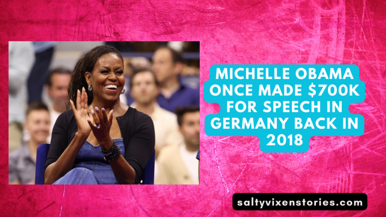 Michelle Obama Once Made $700k For Speech In Germany back in 2018