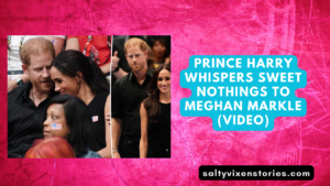 Prince Harry Whispers sweet nothings to Meghan Markle (VIDEO)