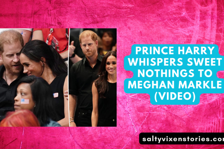 Prince Harry Whispers sweet nothings to Meghan Markle VIDEO