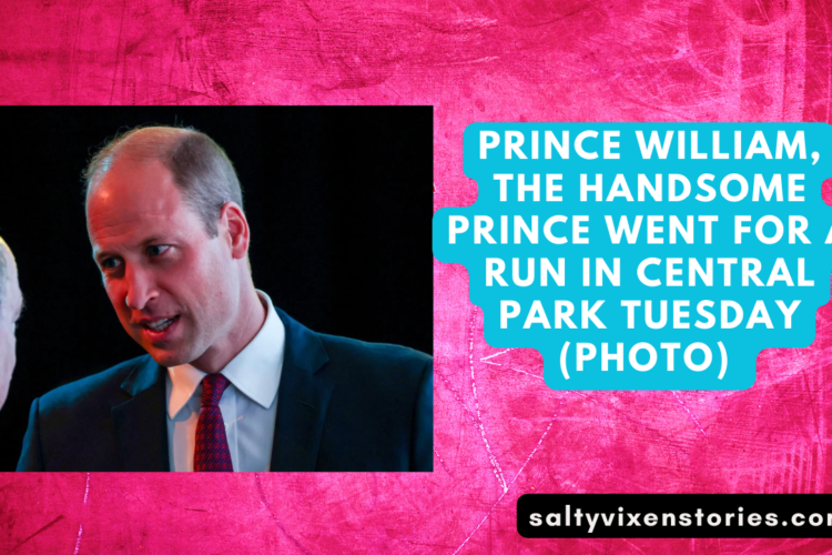Prince William the handsome Prince went for a Run in Central Park Tuesday photo