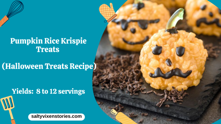 Pumpkin Rice Krispie Treats Halloween Recipe