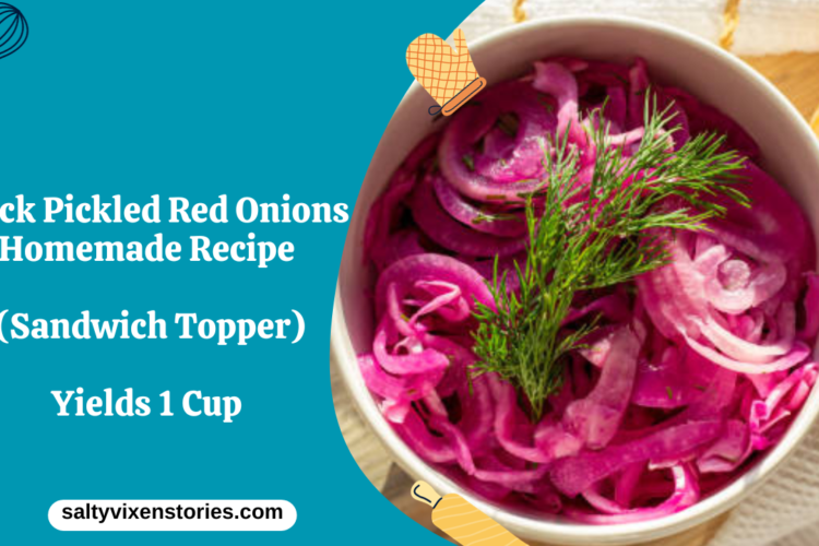 Quick Pickled Red Onions Homemade Recipe
