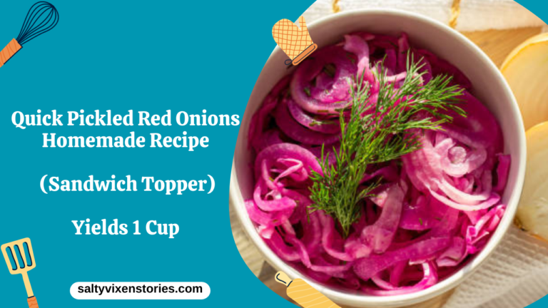 Quick Pickled Red Onions Homemade Recipe