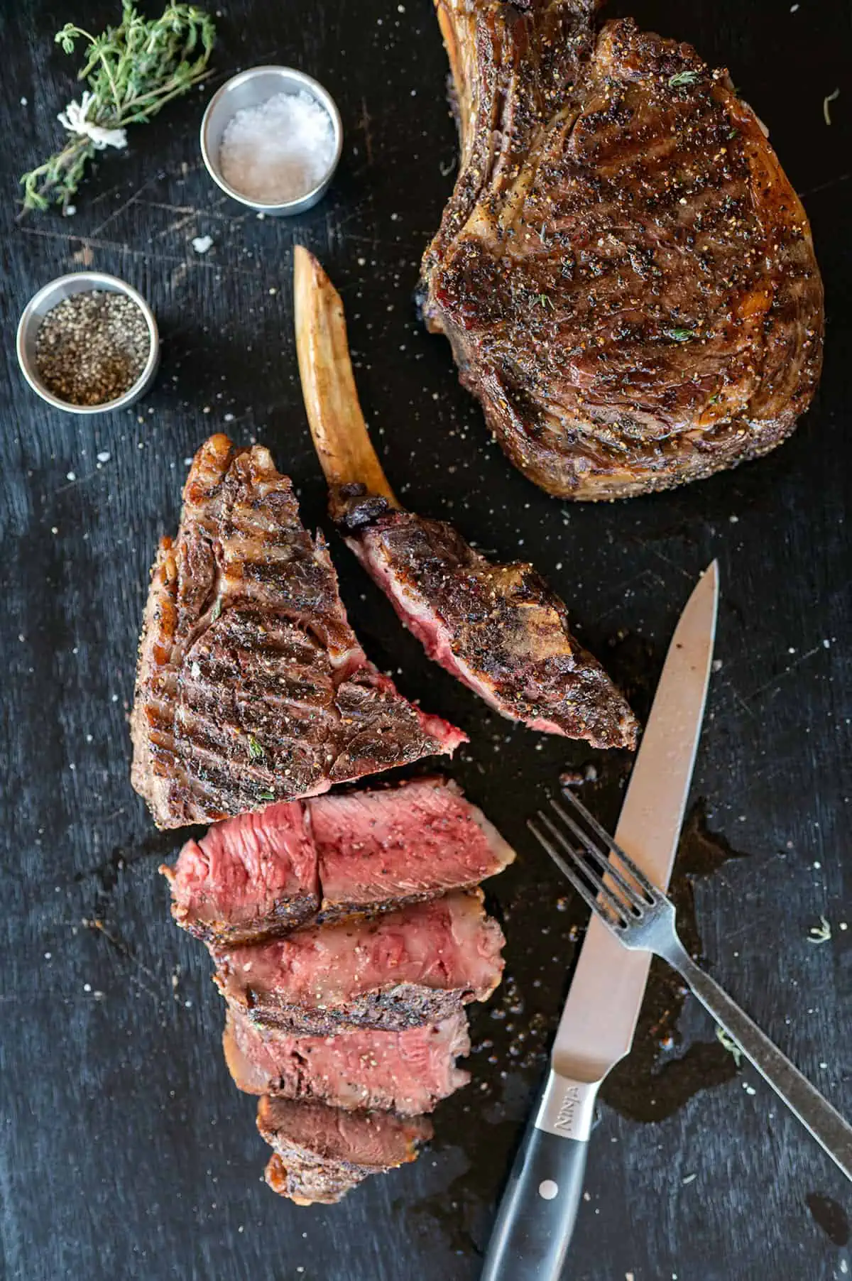 Ribeye steak cut