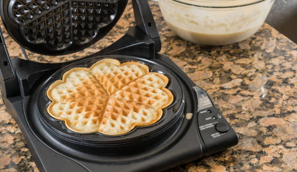 Scandinavian heart shaped waffle