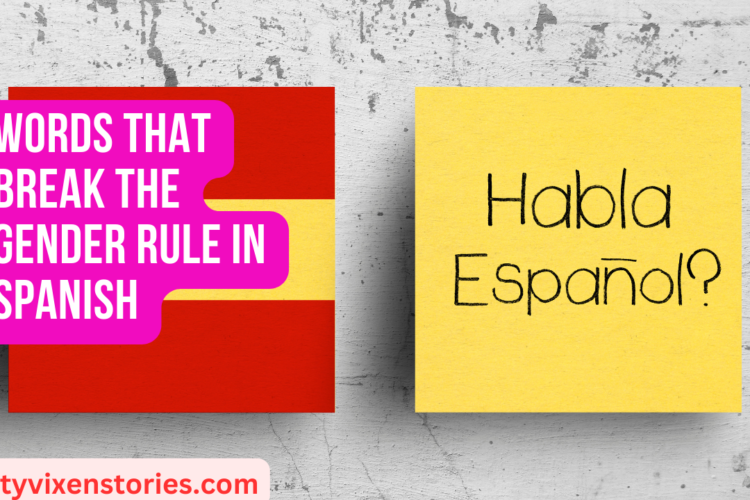 Words that Break the Gender Rule in Spanish