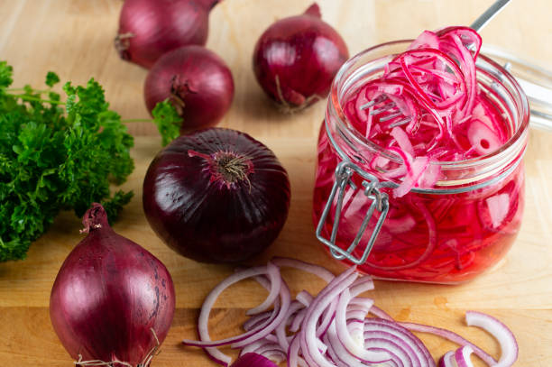 pickeled red onion homemade