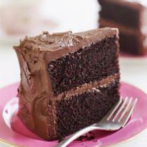 slice choc cake