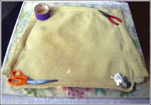 using old cover as a pattern