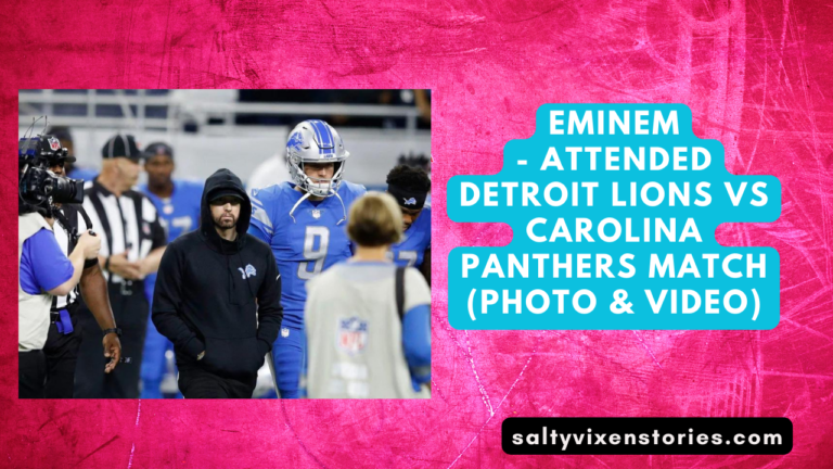 Eminem Attended Detroit Lions vs Carolina Panthers Match (photo & Video)