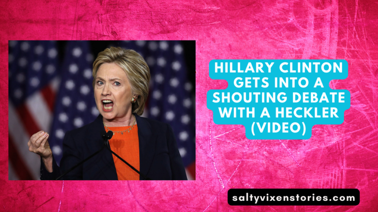 Hillary Clinton Gets into a Shouting Debate with a Heckler (VIDEO)