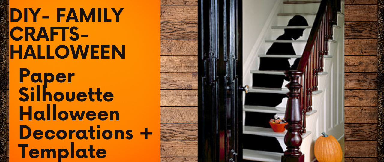 Paper Silhouette Halloween Decorations Template