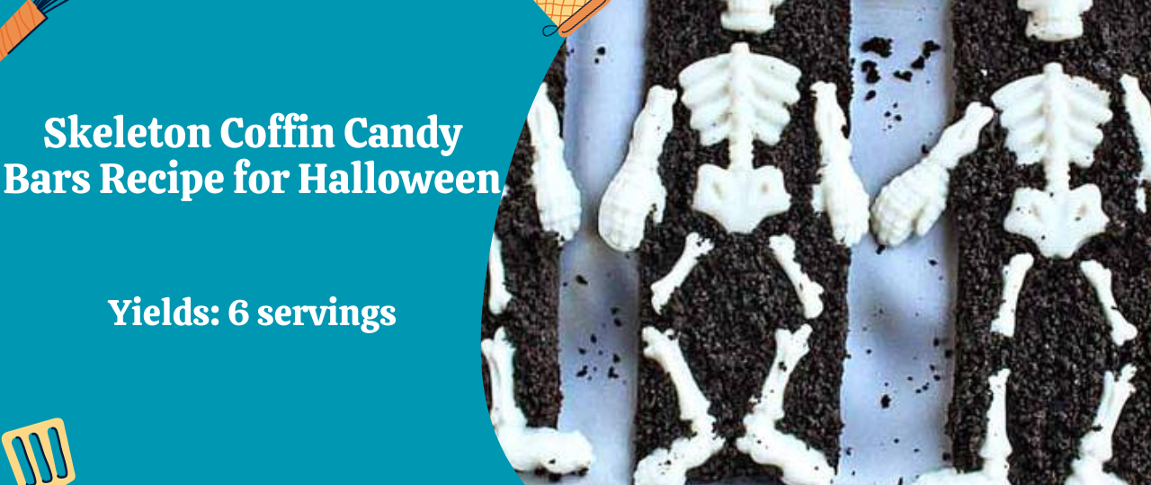 Skeleton Coffin Candy Bars Recipe for Halloween